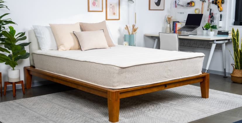 Proprietary photo of the Birch Mattress in the SleepFoundation testing lab